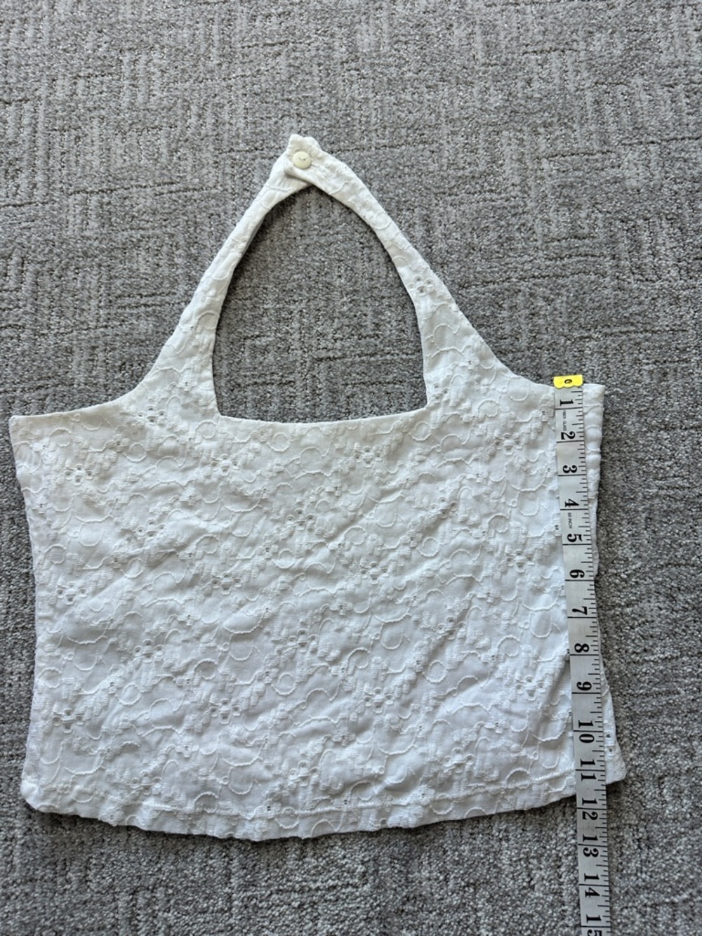 Jessica Sport Lace Halter Crop Top – Made in Canada (Tagged 16, Fits S/M) - Picture 4 of 8